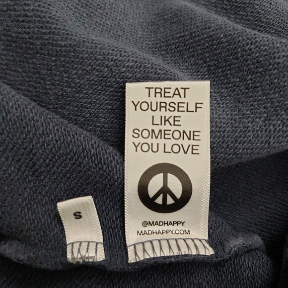 Madhappy Sweatshirt Womens Small Blue 100% Cotton Embroidered Logo Pullover - Picture 9 of 11